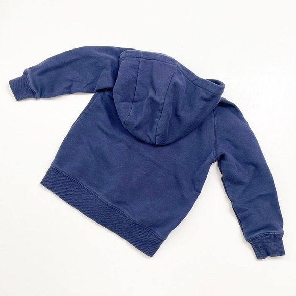 Carter's navy blue 54 toddler boy zip up jacket with hood - Picture 2 of 4